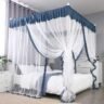 Mosquito Nets Made Royal: Stunning 4-Corner Canopy for Your Home